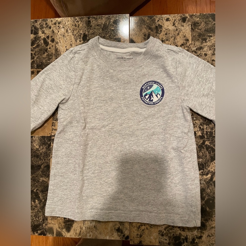 Janie & Jack Toddler Northern Lights Gray T-Shirt 3T - Picture 2 of 5